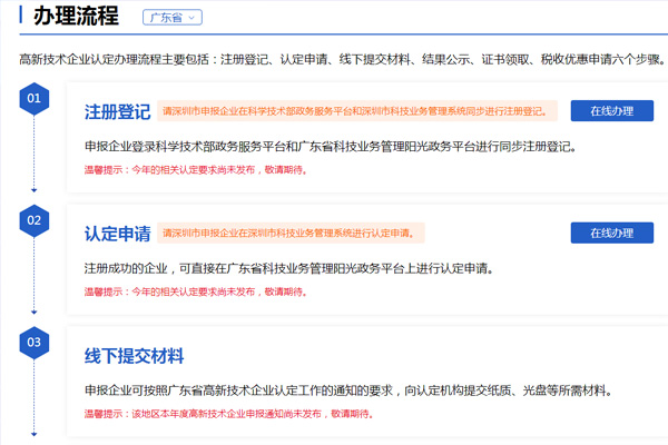 廣東省高新技術(shù)企業(yè)申報(bào)流程，詳細(xì)圖文介紹