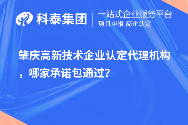 肇慶高新技術(shù)企業(yè)認(rèn)定代理機(jī)構(gòu)，哪家承諾包通過？