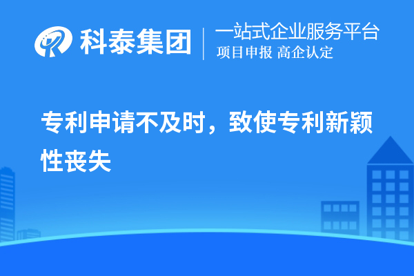 專利申請(qǐng)不及時(shí)，致使專利新穎性喪失