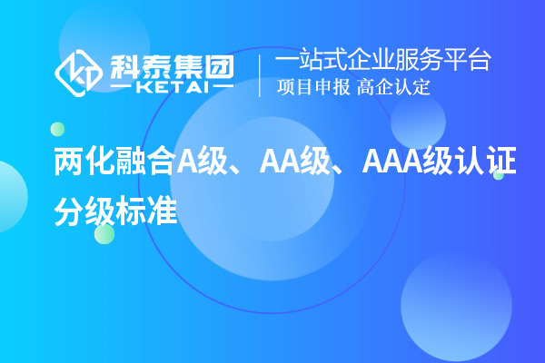 兩化融合A級、AA級、AAA級認證分級標準