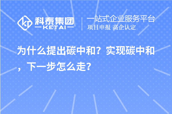 為什么提出碳中和？實現(xiàn)碳中和，下一步怎么走？
