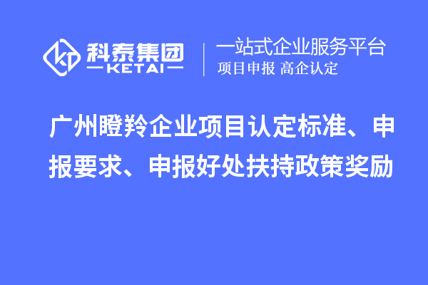 廣州瞪羚企業(yè)項目認(rèn)定標(biāo)準(zhǔn)、申報要求、申報好處扶持政策獎勵