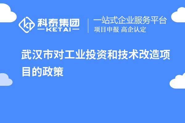 武漢市對工業(yè)投資和<a href=http://www.hsloq2267.cn/fuwu/jishugaizao.html target=_blank class=infotextkey>技術(shù)改造</a>項(xiàng)目的政策