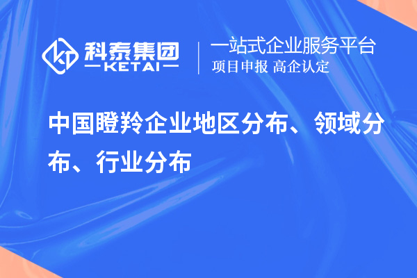 中國瞪羚企業(yè)地區(qū)分布、領(lǐng)域分布、行業(yè)分布情況