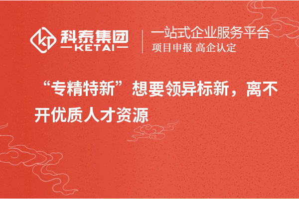 “專(zhuān)精特新”想要領(lǐng)異標(biāo)新，離不開(kāi)優(yōu)質(zhì)人才資源