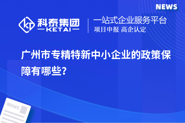 廣州市專精特新中小企業(yè)的政策保障有哪些？