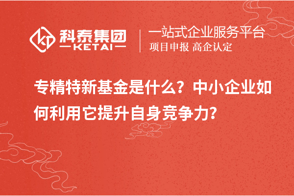 專精特新基金是什么？中小企業(yè)如何利用它提升自身競(jìng)爭(zhēng)力？