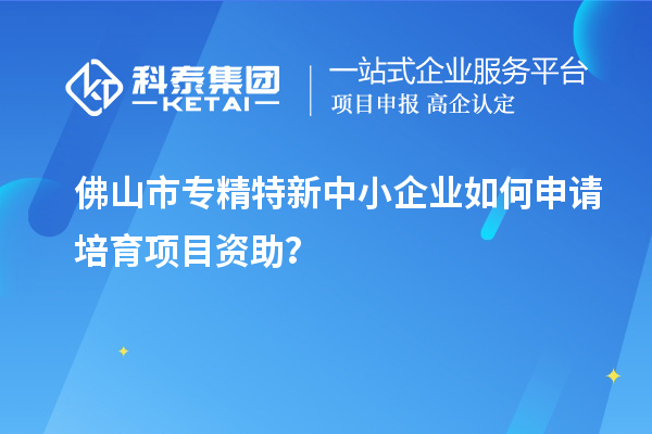 佛山市<a href=http://www.hsloq2267.cn/fuwu/zhuanjingtexin.html target=_blank class=infotextkey>專精特新中小企業(yè)</a>如何申請(qǐng)培育項(xiàng)目資助？