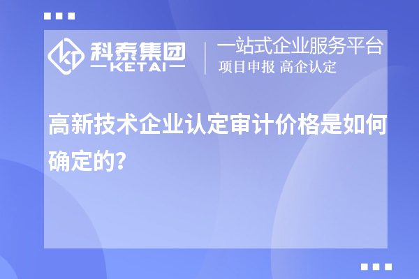 高新技術(shù)企業(yè)認(rèn)定審計(jì)價格是如何確定的？