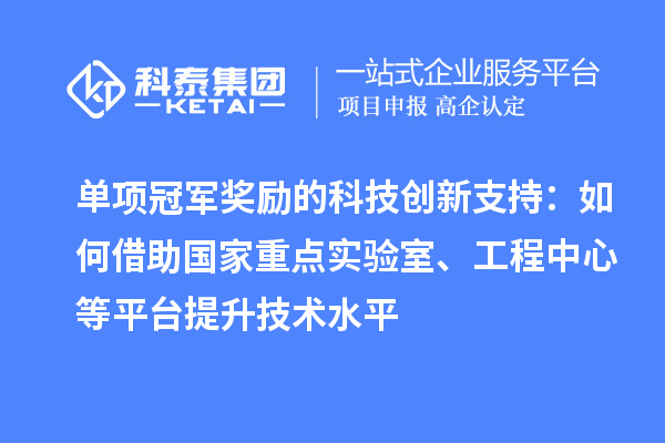 單項(xiàng)冠軍獎(jiǎng)勵(lì)的科技創(chuàng)新支持：如何借助國(guó)家重點(diǎn)實(shí)驗(yàn)室、工程中心等平臺(tái)提升技術(shù)水平