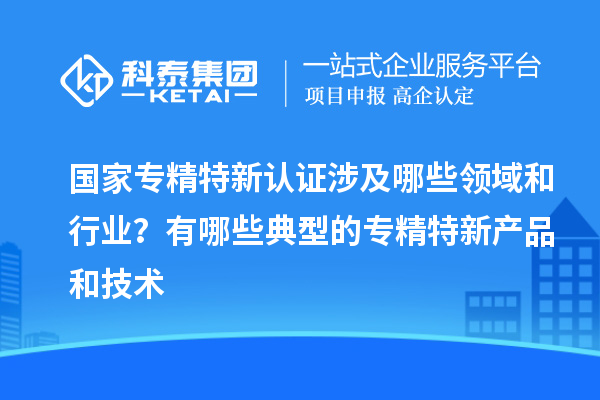 國家專精特新認(rèn)證涉及哪些領(lǐng)域和行業(yè)？有哪些典型的專精特新產(chǎn)品和技術(shù)