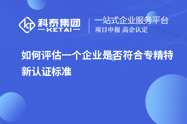 如何評(píng)估一個(gè)企業(yè)是否符合專精特新認(rèn)證標(biāo)準(zhǔn)