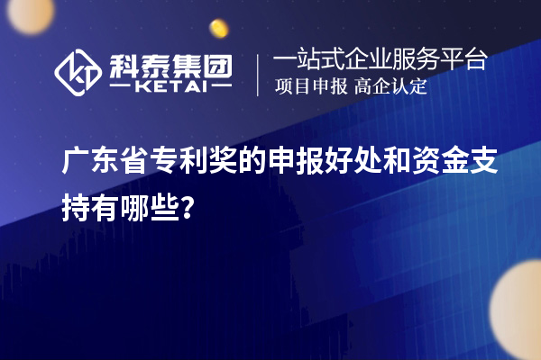 廣東省專利獎(jiǎng)的申報(bào)好處和資金支持有哪些？