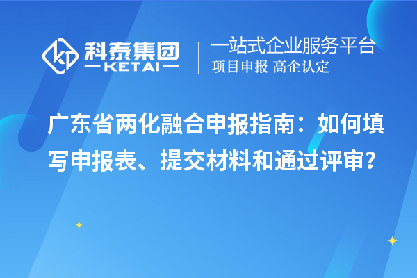 廣東省兩化融合申報指南：如何填寫申報表、提交材料和通過評審？