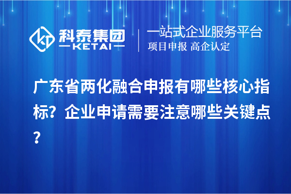 廣東省兩化融合申報有哪些核心指標(biāo)？企業(yè)申請需要注意哪些關(guān)鍵點？