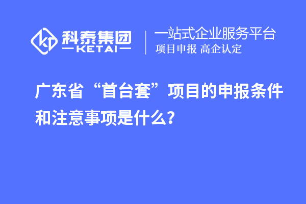 廣東省“<a href=http://www.hsloq2267.cn/stt/ target=_blank class=infotextkey>首臺(tái)套</a>”項(xiàng)目的申報(bào)條件和注意事項(xiàng)是什么？