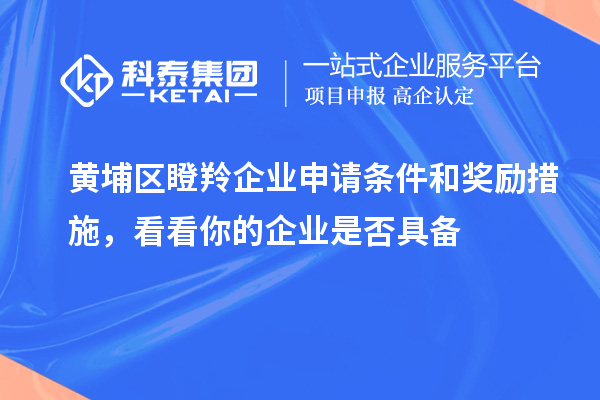 黃埔區(qū)瞪羚企業(yè)申請(qǐng)條件和獎(jiǎng)勵(lì)措施，看看你的企業(yè)是否具備