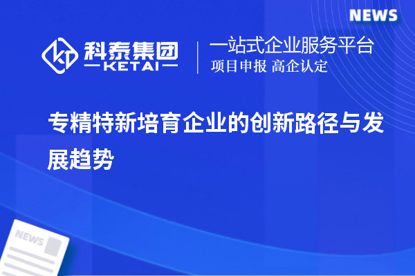 專精特新培育企業(yè)的創(chuàng)新路徑與發(fā)展趨勢(shì)