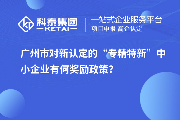 廣州市對(duì)新認(rèn)定的“專(zhuān)精特新”中小企業(yè)有何獎(jiǎng)勵(lì)政策？