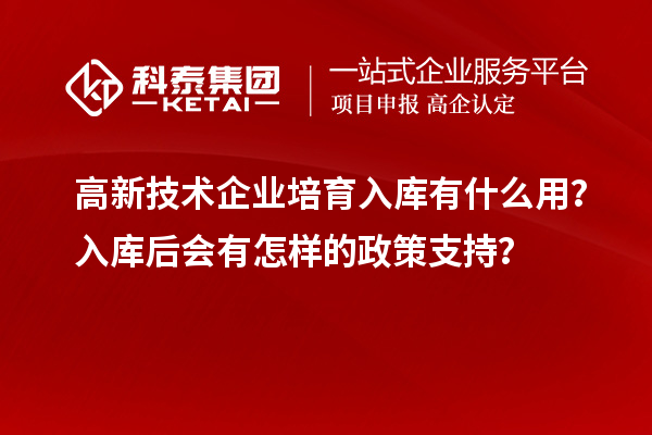 高新技術(shù)企業(yè)培育入庫(kù)有什么用？入庫(kù)后會(huì)有怎樣的政策支持？