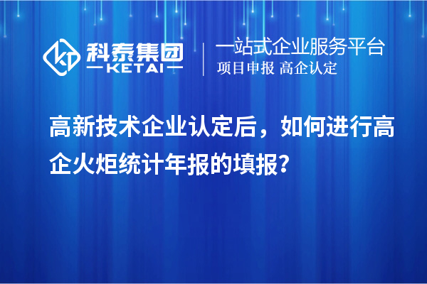 高新技術企業(yè)認定后，如何進行高企火炬統(tǒng)計年報的填報？