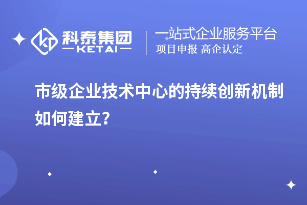市級企業(yè)技術(shù)中心的持續(xù)創(chuàng)新機(jī)制如何建立？
