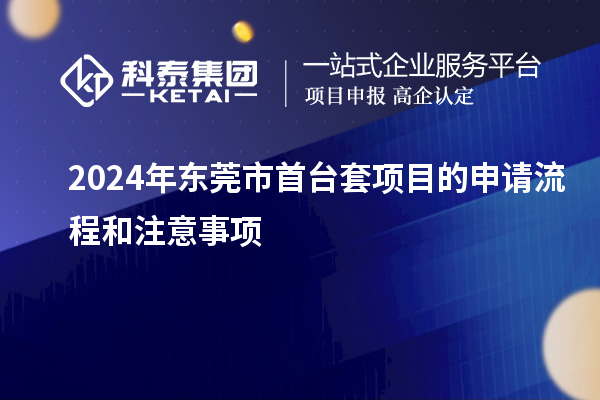 2024年東莞市<a href=http://www.hsloq2267.cn/stt/ target=_blank class=infotextkey>首臺套</a>項目的申請流程和注意事項