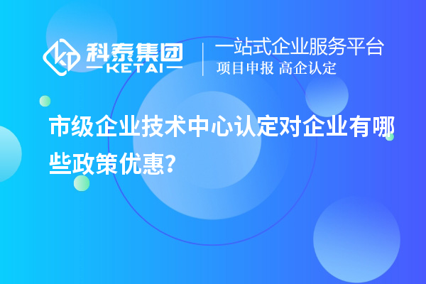 市技術(shù)中心有哪些政策支持？企業(yè)能得到什么優(yōu)惠？