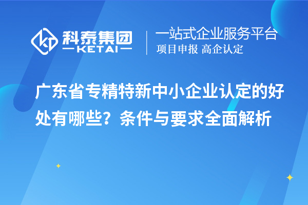 廣東省<a href=http://www.hsloq2267.cn/fuwu/zhuanjingtexin.html target=_blank class=infotextkey>專精特新中小企業(yè)</a>認(rèn)定的好處有哪些？條件與要求全面解析