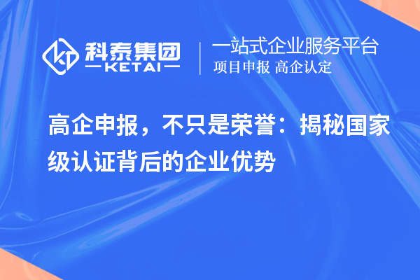 高企申報(bào)，不只是榮譽(yù)：揭秘國(guó)家級(jí)認(rèn)證背后的企業(yè)優(yōu)勢(shì)
