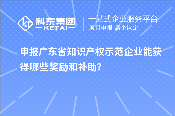 申報(bào)廣東省知識(shí)產(chǎn)權(quán)示范企業(yè)能獲得哪些獎(jiǎng)勵(lì)和補(bǔ)助？