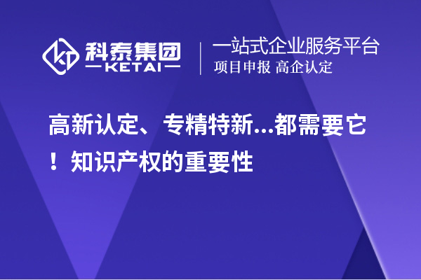 高新認(rèn)定、專精特新...都需要它！知識產(chǎn)權(quán)的重要性