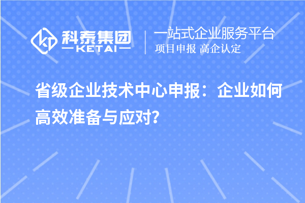 省級企業(yè)技術(shù)中心申報：企業(yè)如何高效準(zhǔn)備與應(yīng)對？