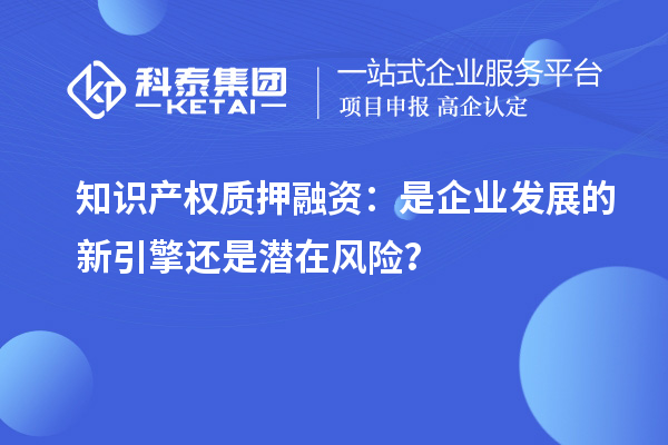 知識產(chǎn)權(quán)質(zhì)押融資：是企業(yè)發(fā)展的新引擎還是潛在風險？
