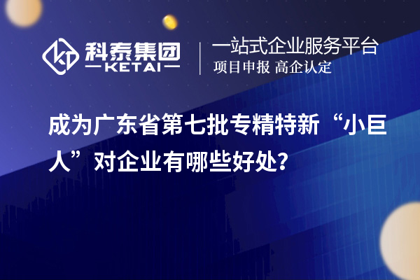 成為廣東省第七批專精特新“小巨人”對(duì)企業(yè)有哪些好處？