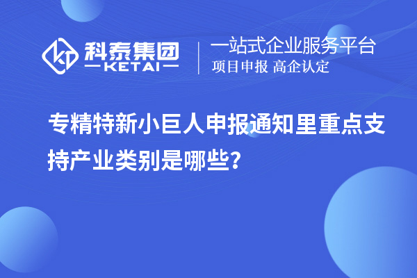 <a href=http://www.hsloq2267.cn/fuwu/zhuanjingtexin.html target=_blank class=infotextkey>專精特新小巨人申報</a>通知里重點支持產業(yè)類別是哪些？