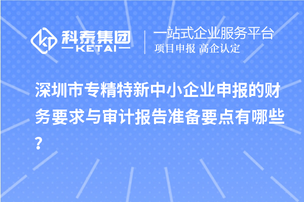 <a href=http://www.hsloq2267.cn/shenzhen/ target=_blank class=infotextkey>深圳市專精特新</a>中小企業(yè)申報(bào)的財(cái)務(wù)要求與審計(jì)報(bào)告準(zhǔn)備要點(diǎn)有哪些？