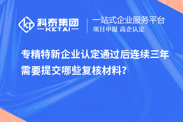 專精特新企業(yè)認(rèn)定通過后連續(xù)三年需要提交哪些復(fù)核材料？