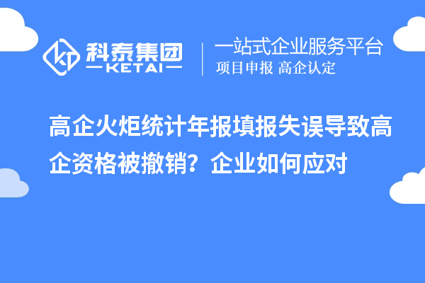 高企火炬統(tǒng)計(jì)年報(bào)填報(bào)失誤導(dǎo)致高企資格被撤銷？企業(yè)如何應(yīng)對(duì)