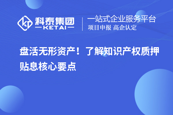 盤活無形資產(chǎn)！了解知識產(chǎn)權質押貼息核心要點