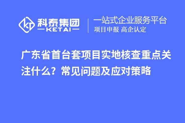 廣東省首臺(tái)套項(xiàng)目實(shí)地核查重點(diǎn)關(guān)注什么？常見(jiàn)問(wèn)題及應(yīng)對(duì)策略