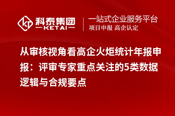 從審核視角看高企火炬統(tǒng)計(jì)年報(bào)申報(bào)：評審專家重點(diǎn)關(guān)注的5類數(shù)據(jù)邏輯與合規(guī)要點(diǎn)