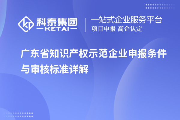 廣東省知識(shí)產(chǎn)權(quán)示范企業(yè)申報(bào)條件與審核標(biāo)準(zhǔn)詳解
